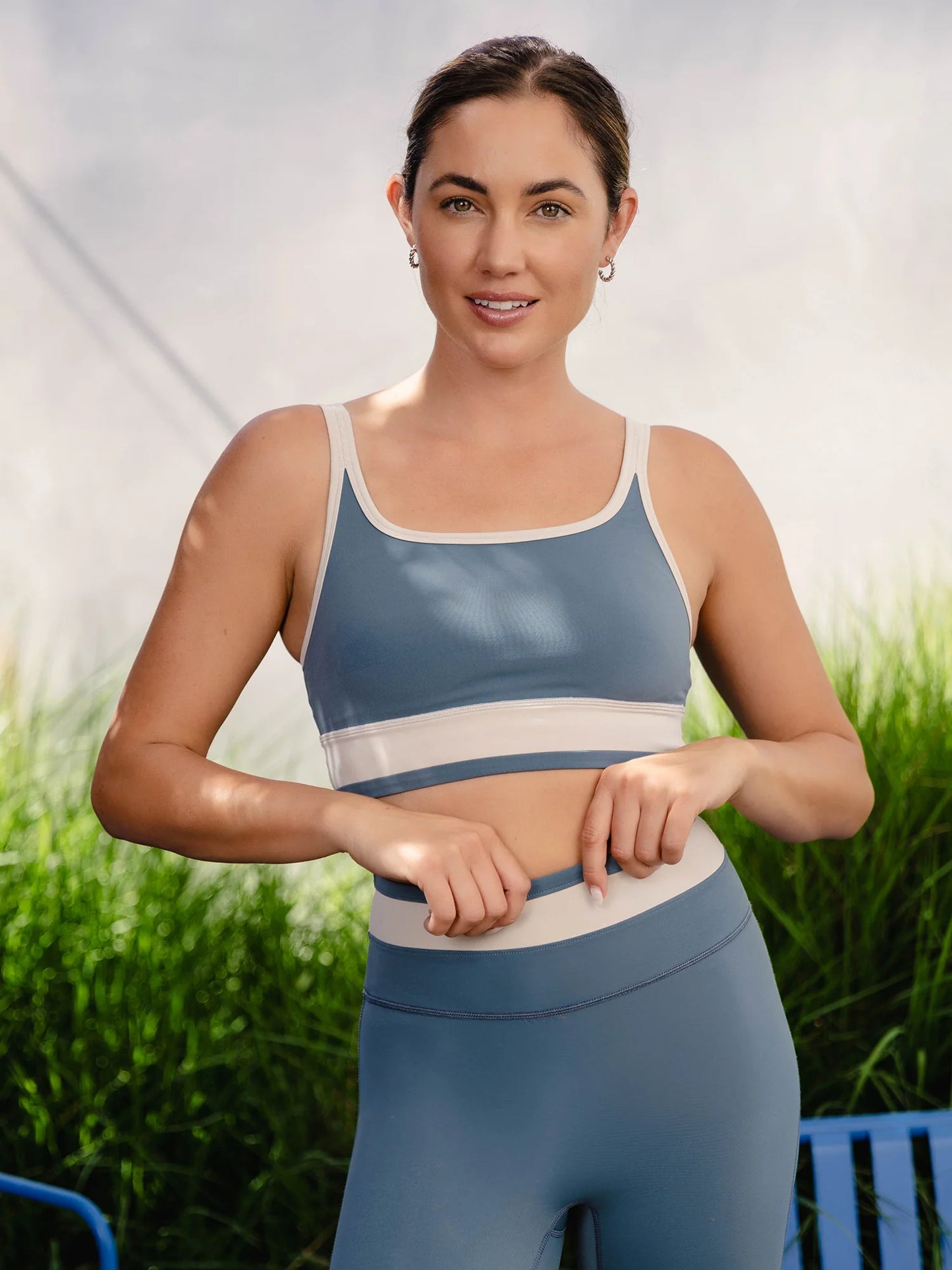 Thrive Societe - Banded Sports Bra - Basalt/Ash