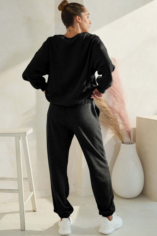 YELETE - Corduroy Lounge Set (Black)