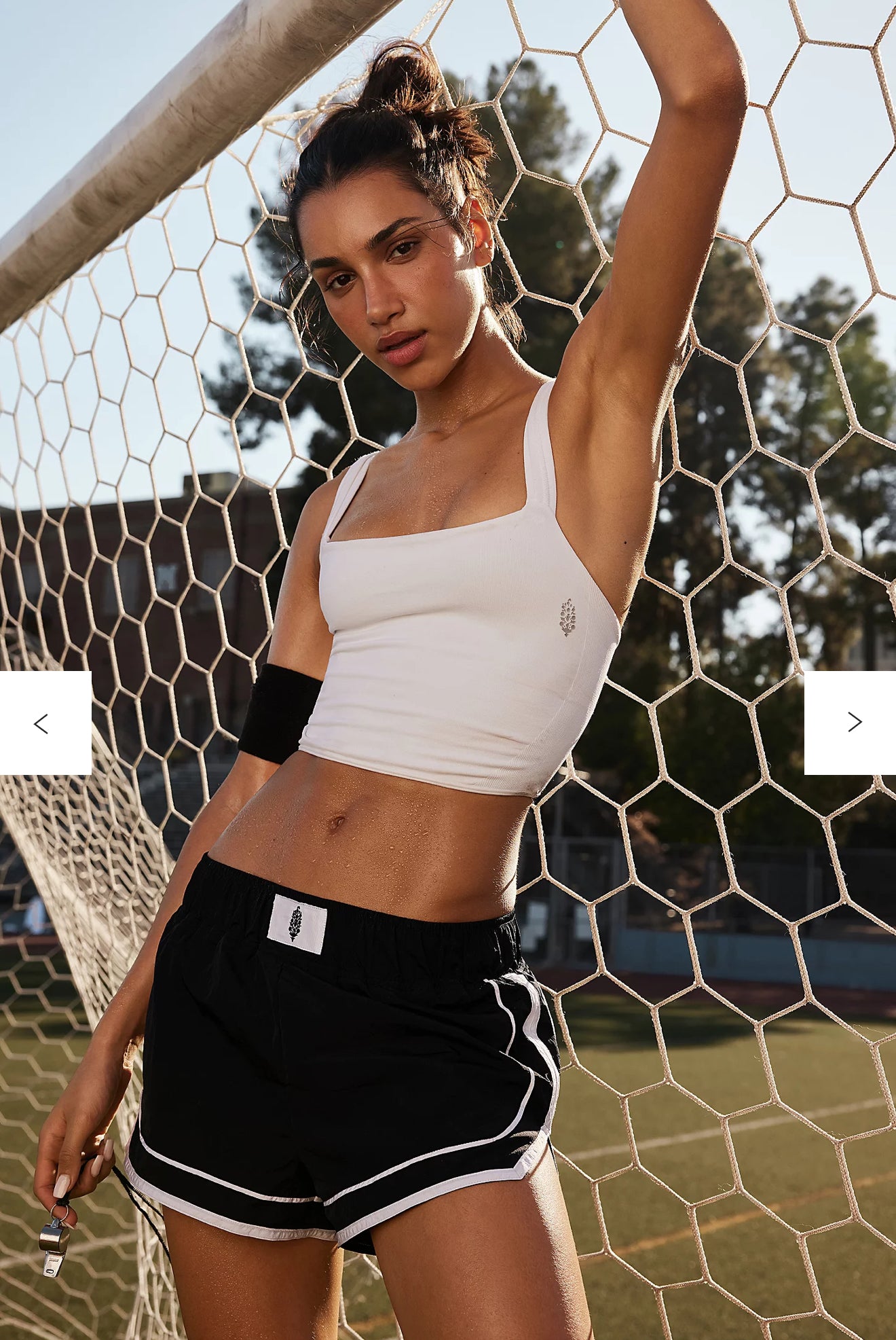 FP Movement - Varsity blue shorts (Black)