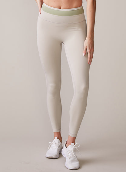 Thrive Societe - Banded Seamless 7/8 Legging - Ash/Faded Moss