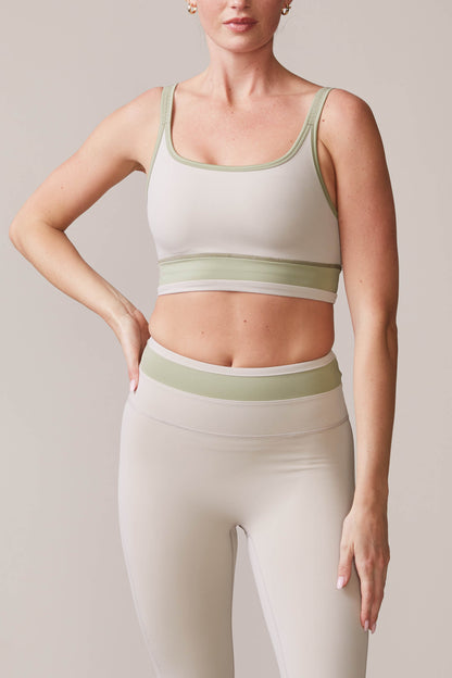 Thrive Societe - Banded Seamless 7/8 Legging - Ash/Faded Moss