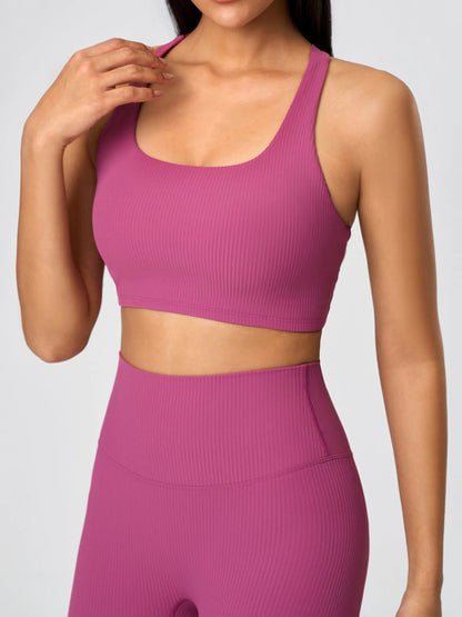 Navalora - Gianna Twist Sports Bra (Plum Pink)