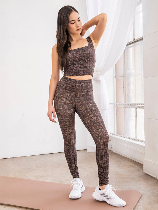 Thrive Societe - Endure 7/8 Printed Legging (Tech Tweed)