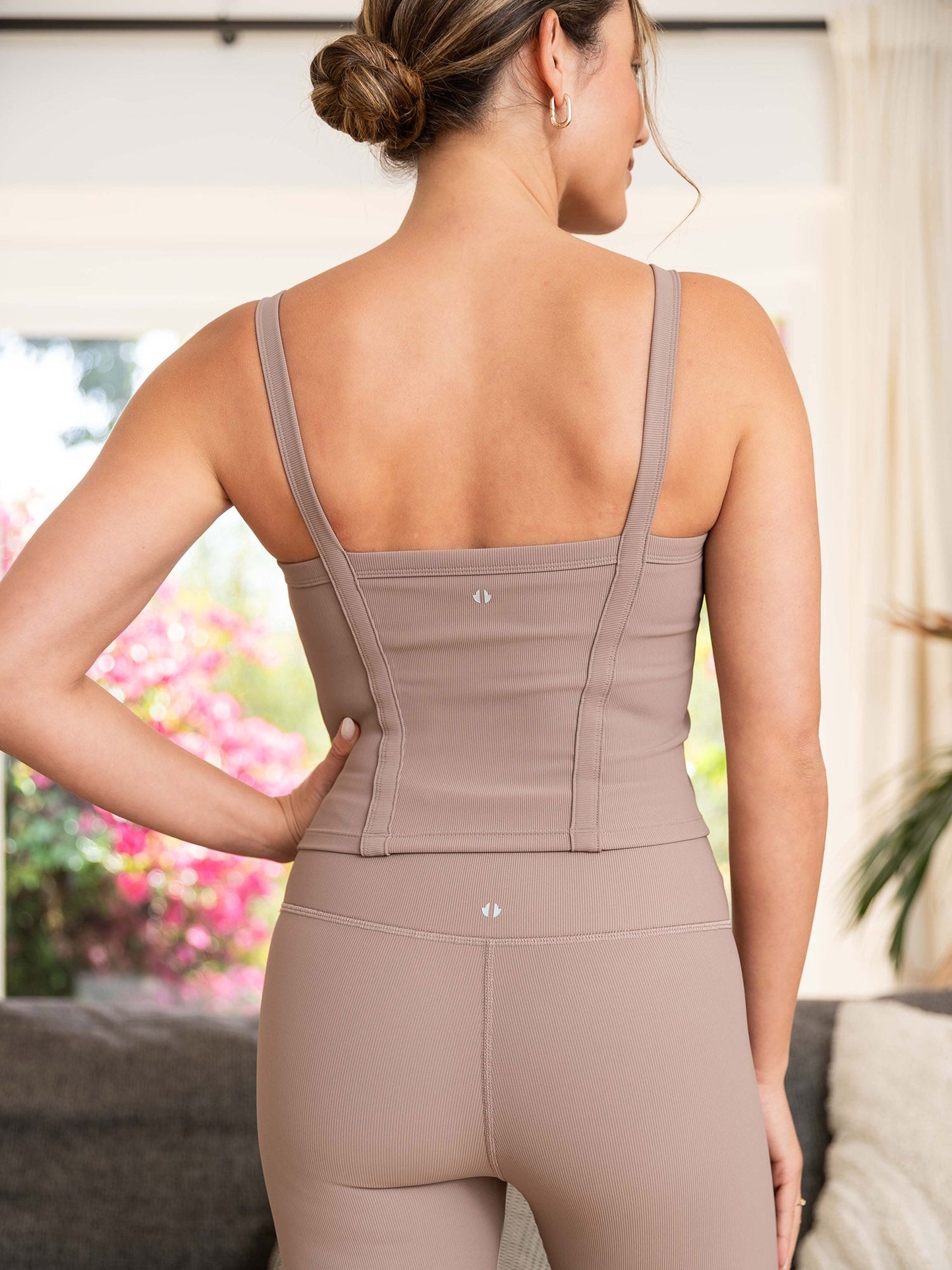 Thrive Societe - Rib Bra Tank (Vintage Taupe)