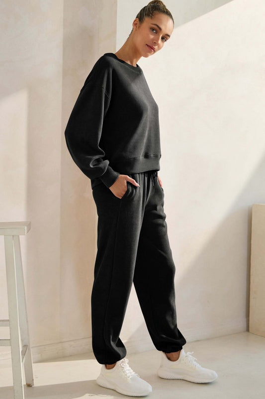 YELETE - Corduroy Lounge Set (Black)