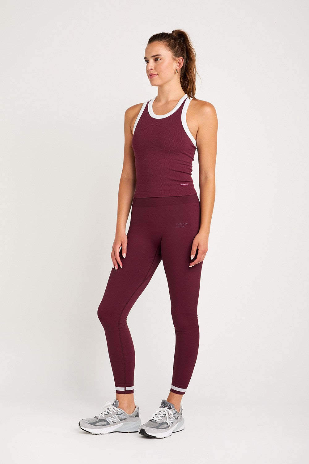 Cream Yoga - Elly seamless legging - Cherry Stripes