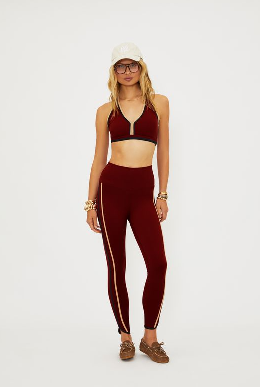 Beach Riot - Ida Top - Maroon Merlot Colorblock