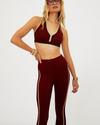 Beach Riot - Ida Top (Maroon Merlot Colorblock)