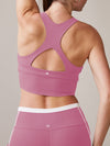 Thrive Societe - High Neck Piped Bra (Faded Rose)