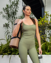 Thrive Societe - Rib Bra Tank (Deep Olive)