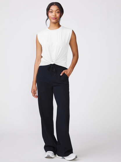 Thrive Societe - Knot Front Sleeveless Top (White)