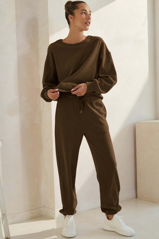 YELETE - Corduroy Lounge Set (Brown)