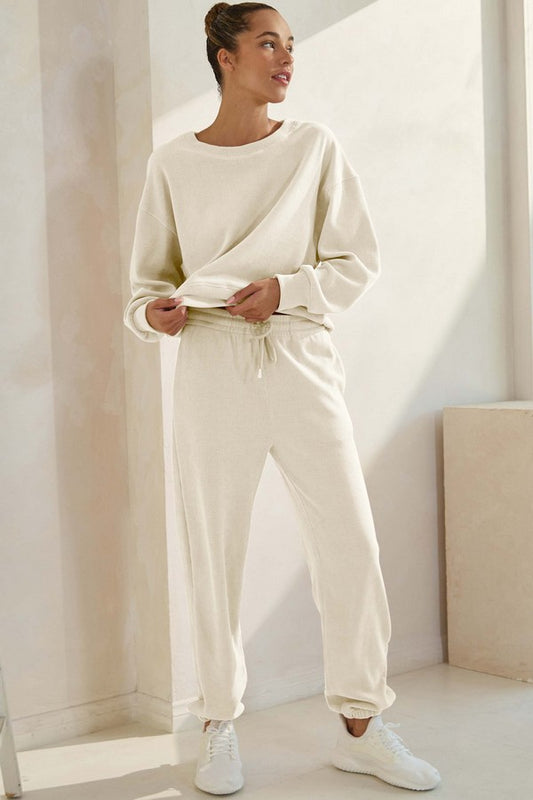 YELETE - Corduroy Lounge Set (Ivory)
