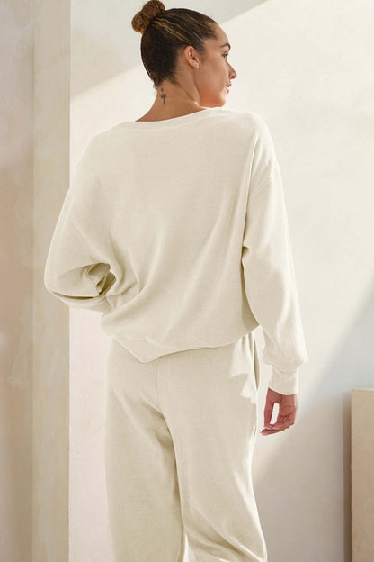 YELETE - Corduroy Lounge Set (Brown)