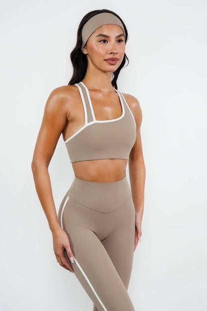 Cloud II™ Swoop Bra - Cashew Contrast