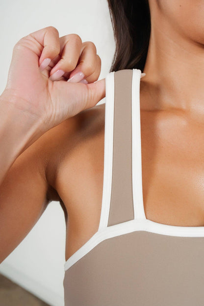 Cloud II™ Swoop Bra - Cashew Contrast