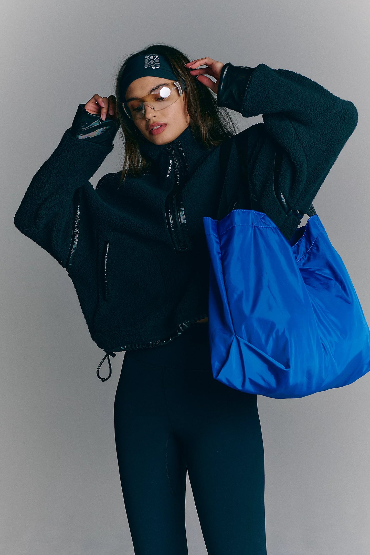 Mountain High Shine Half Zip Up - Black Combo