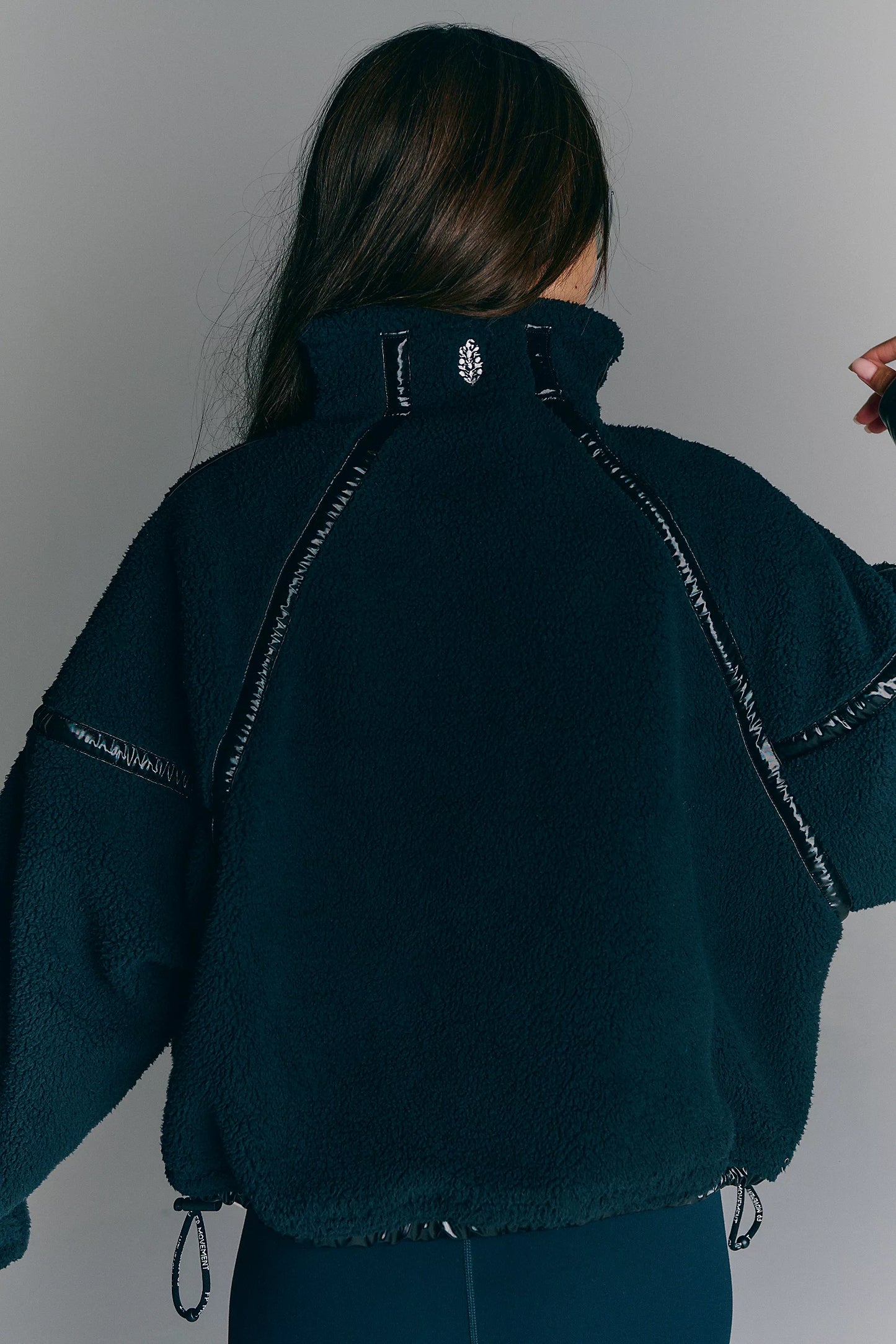 Mountain High Shine Half Zip Up - Black Combo