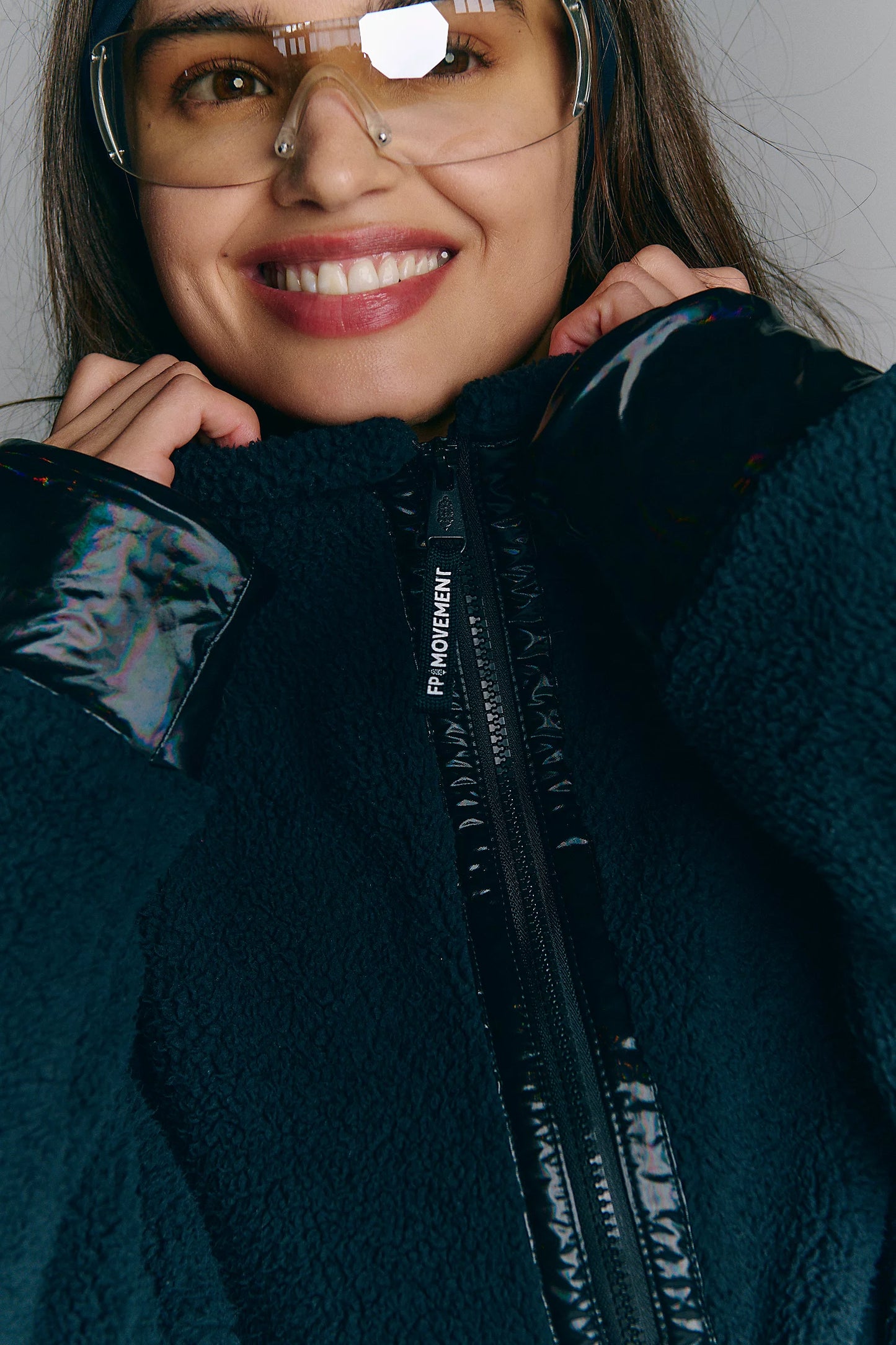 Mountain High Shine Half Zip Up - Black Combo